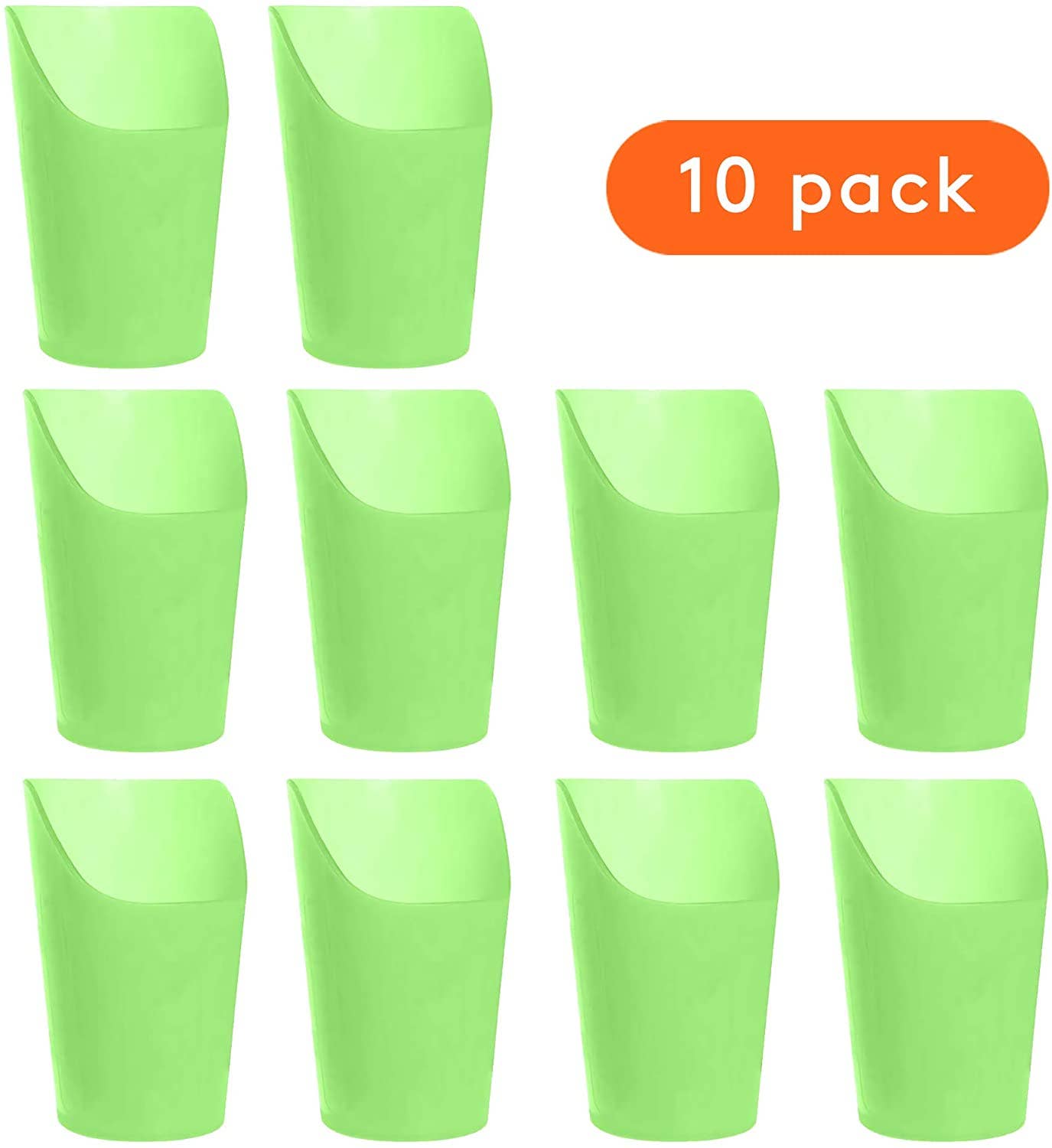 Large Flexible Drinking Cups with Nose Mold Cutout - Pack of 10