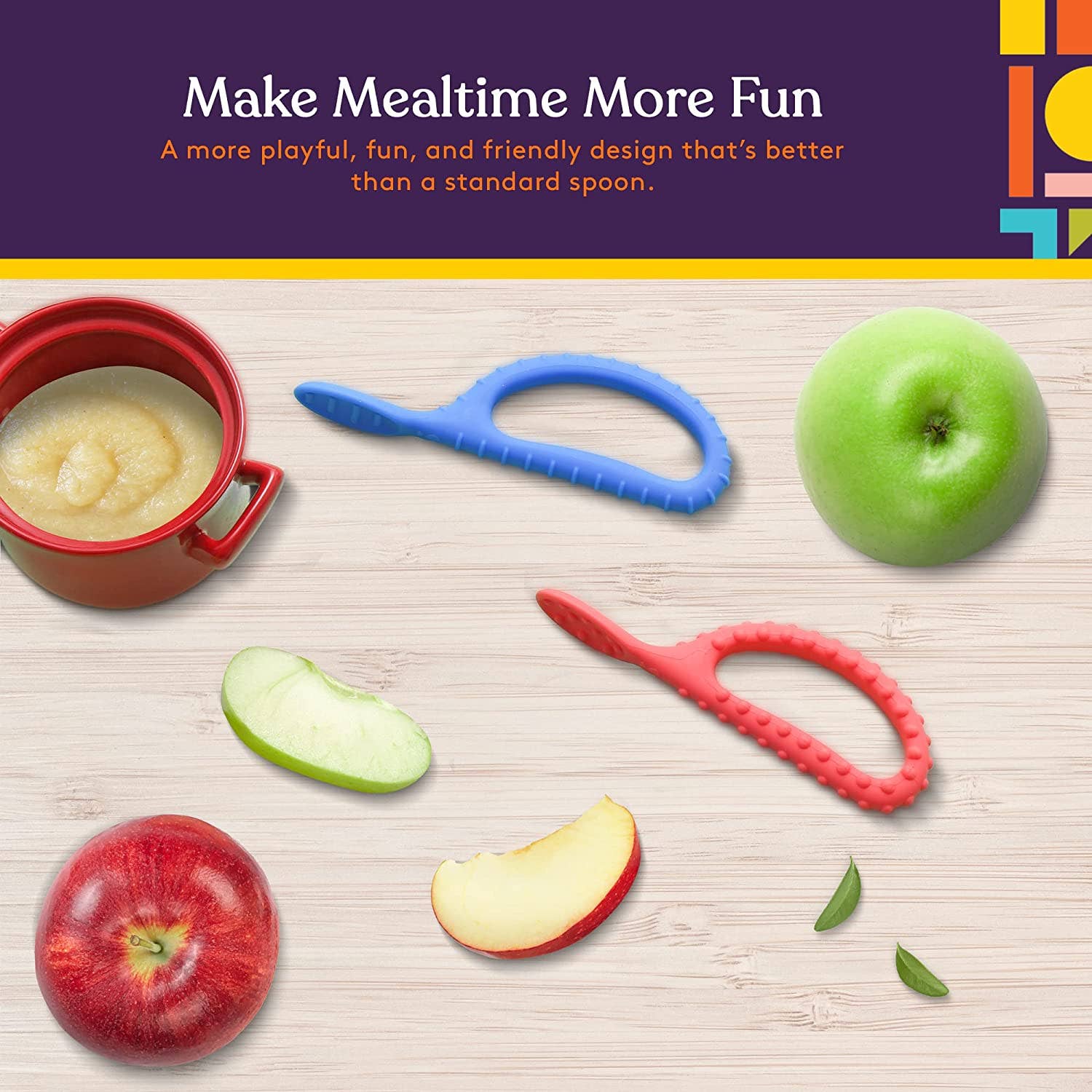 Special Supplies Duo Spoon Loops Oral Motor Therapy Tools, 2 Pack