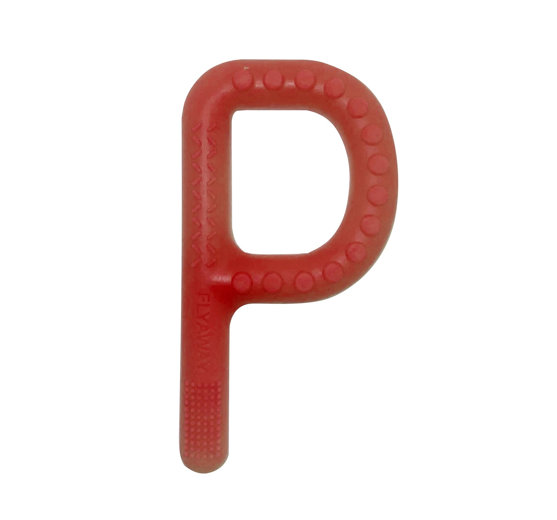Chewable Textured “P” - Chewable toy - chewable sensory toy