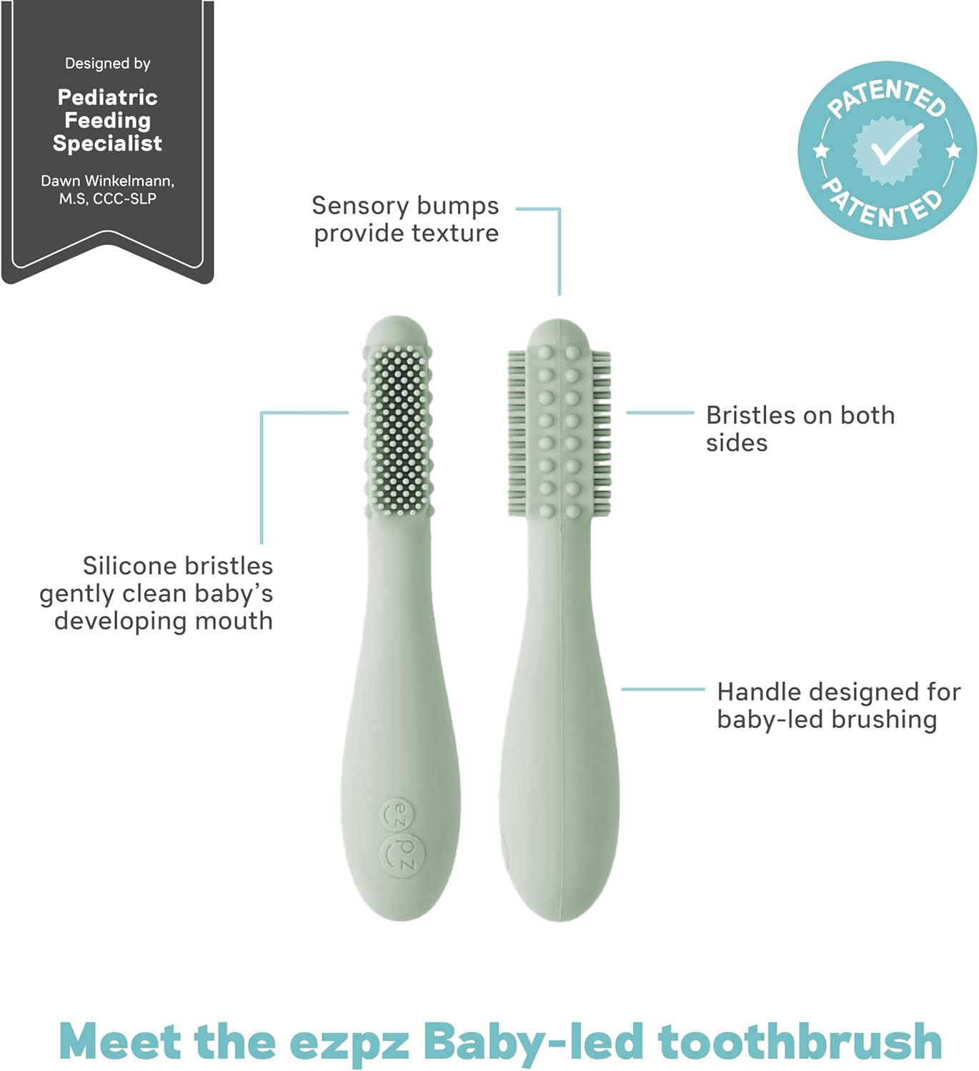 Baby-Led™ Toothbrush in Sage