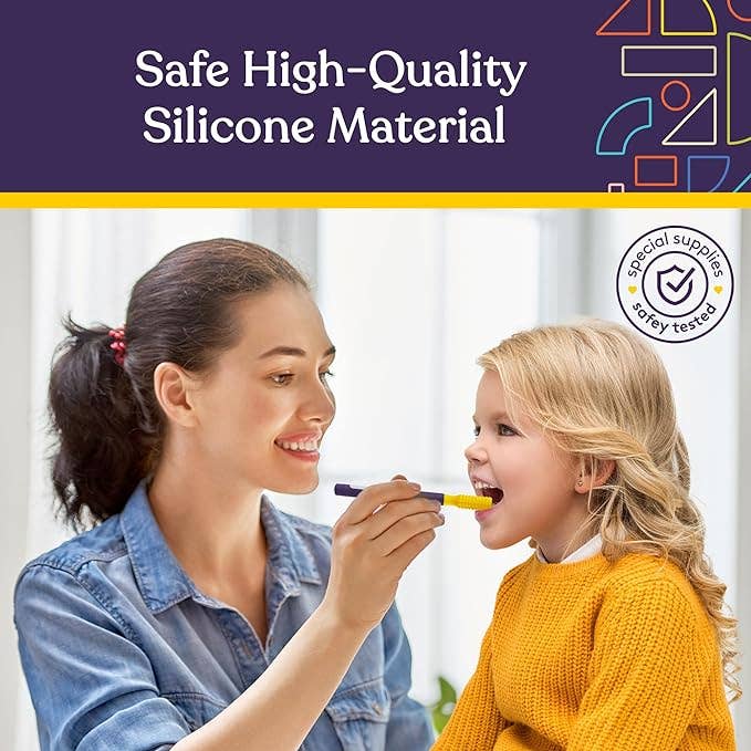 BUZZ BUDDY™ Oral Stimulation Kit with 6 Soft Textured Interchangeable Heads