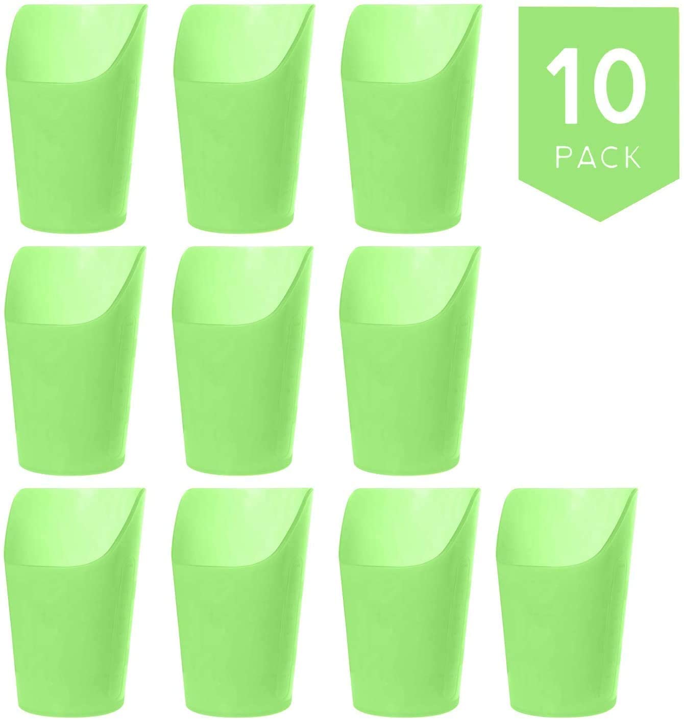 Large Flexible Drinking Cups with Nose Mold Cutout - Pack of 10