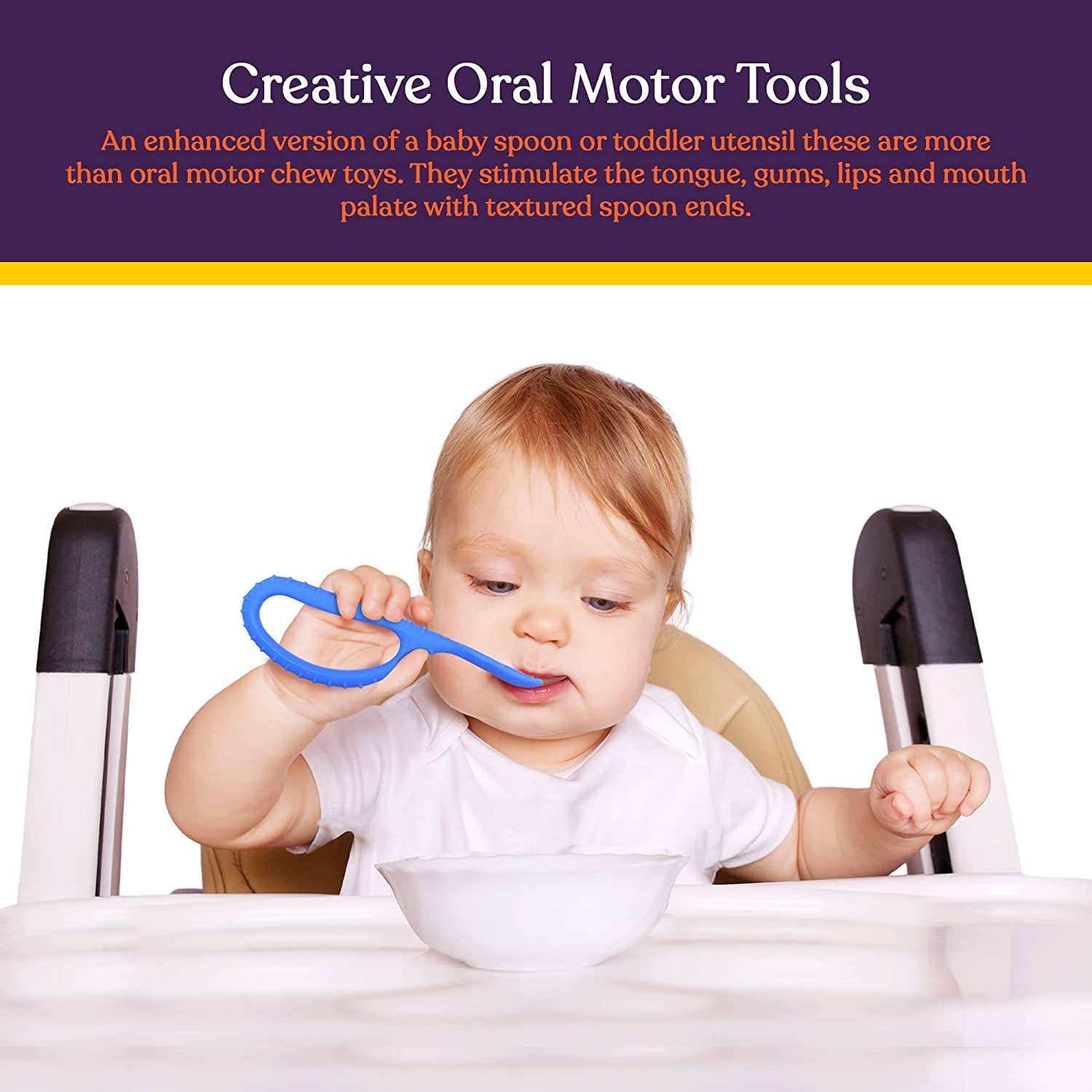 Special Supplies Duo Spoon Loops Oral Motor Therapy Tools, 2 Pack
