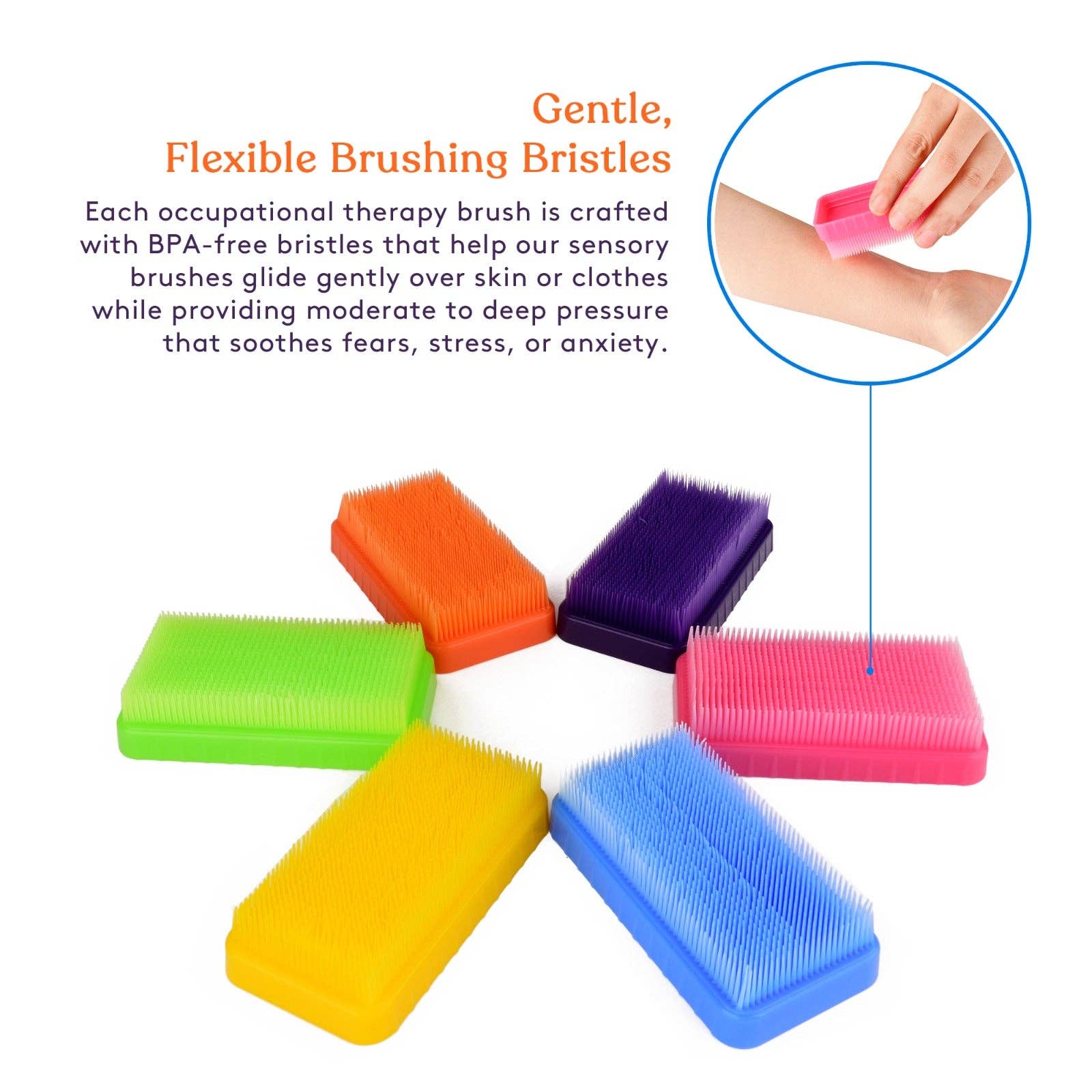 Special Supplies Therapressure Therapy Brush for Occupational and Sensory Brushing