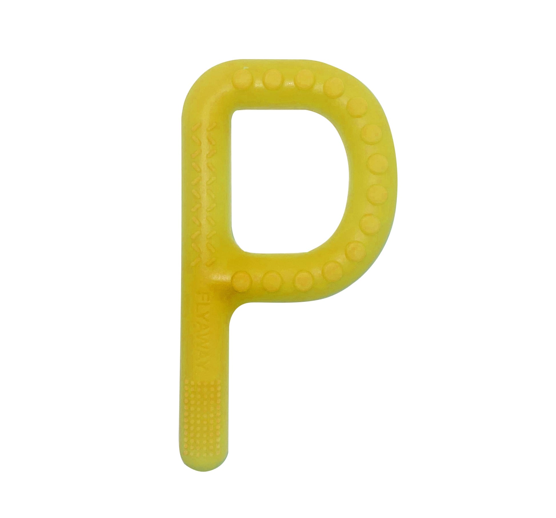 Chewable Textured “P” - Chewable toy - chewable sensory toy