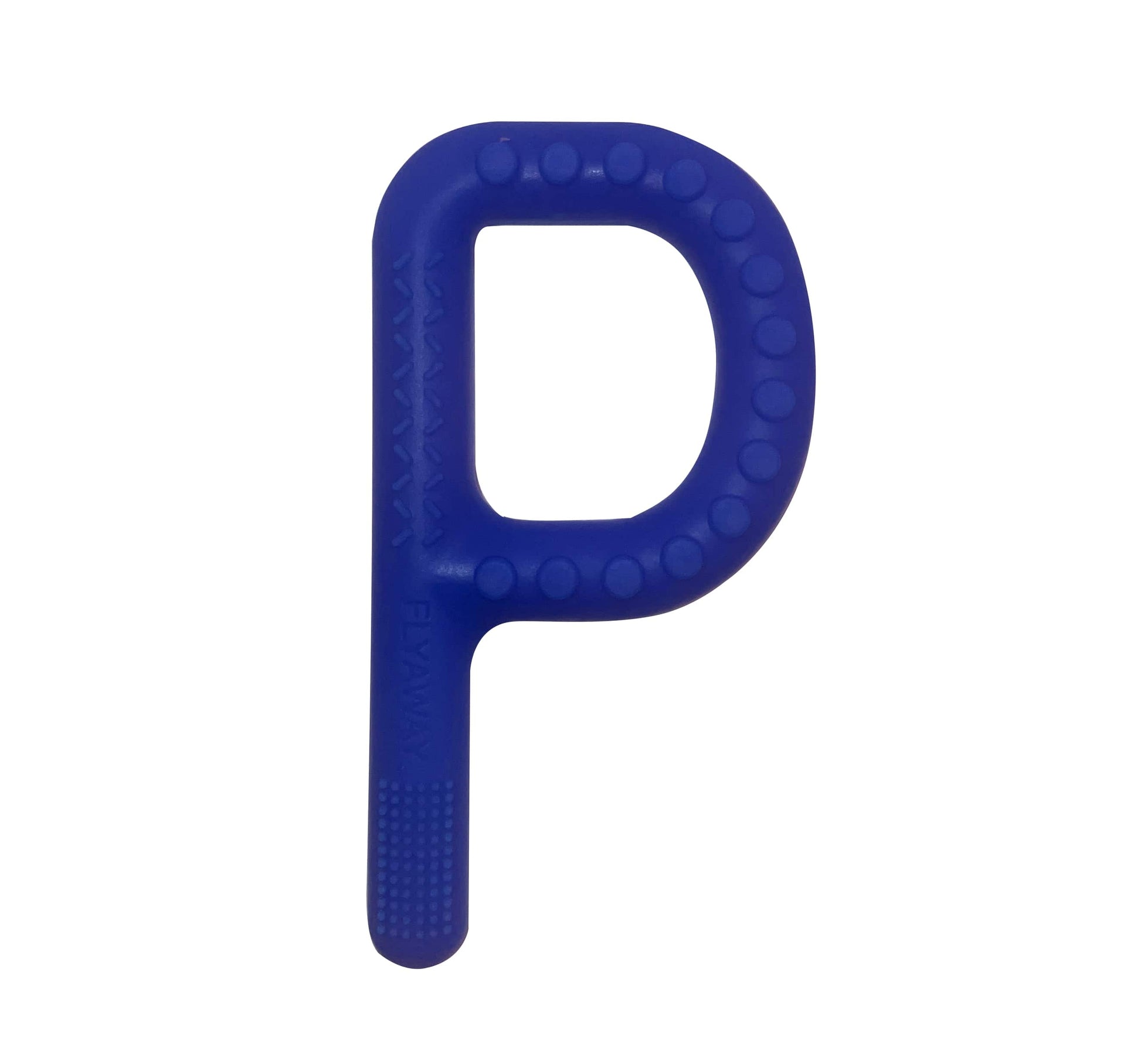 Chewable Textured “P” - Chewable toy - chewable sensory toy