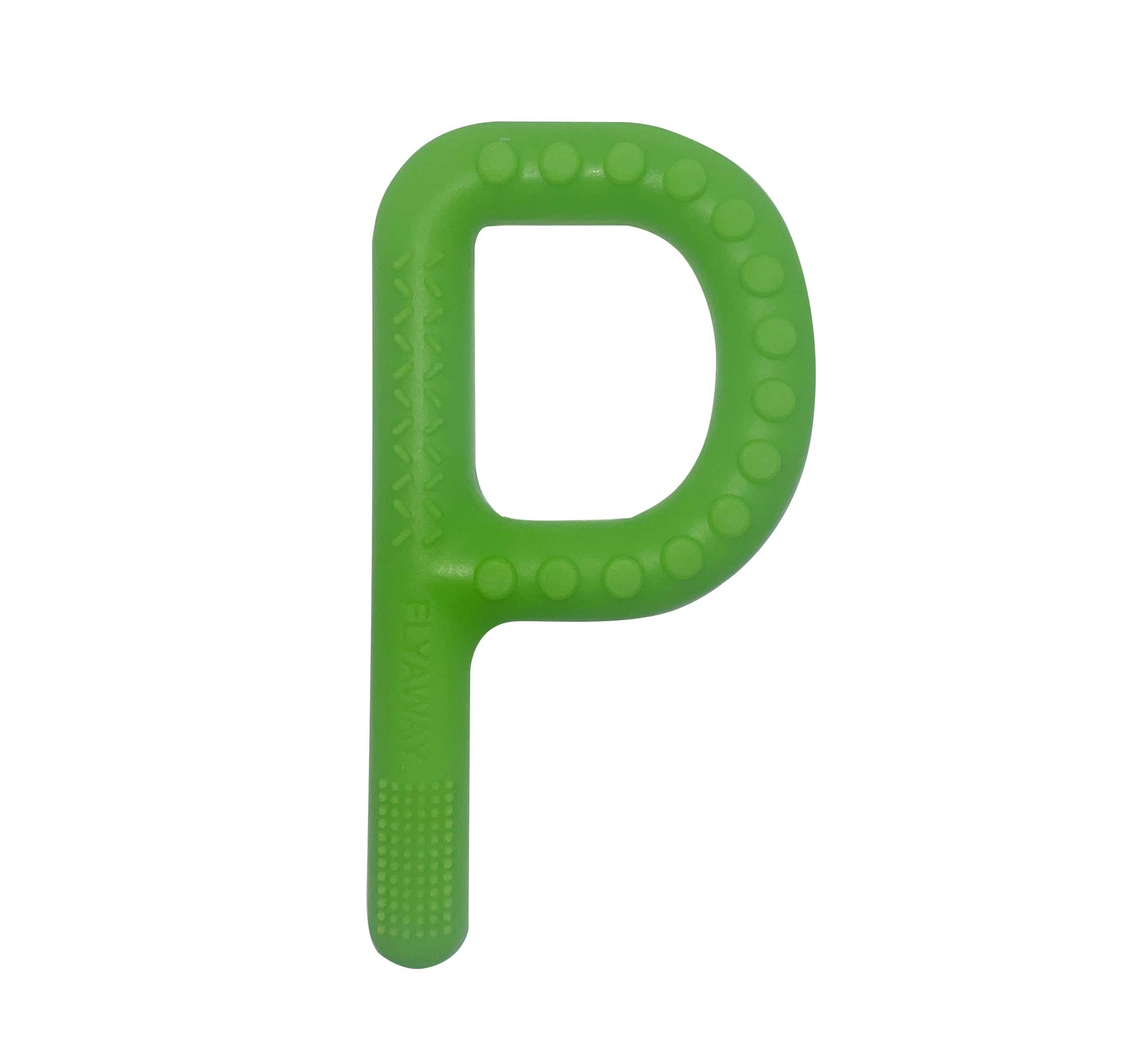 Chewable Textured “P” - Chewable toy - chewable sensory toy