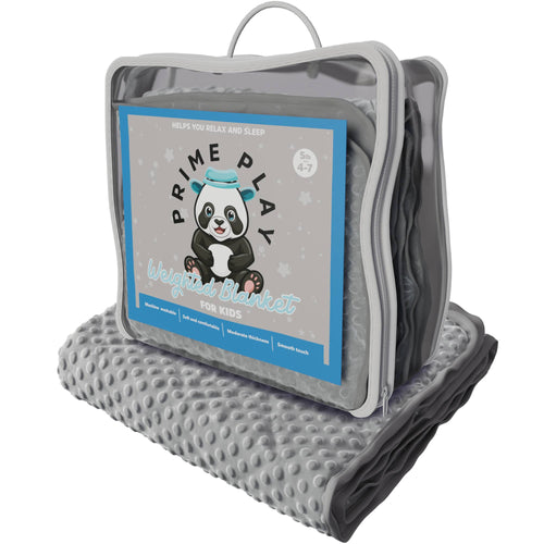 5lb Child's Weighted Blanket - 36" x 48" Dotted Texture GREY